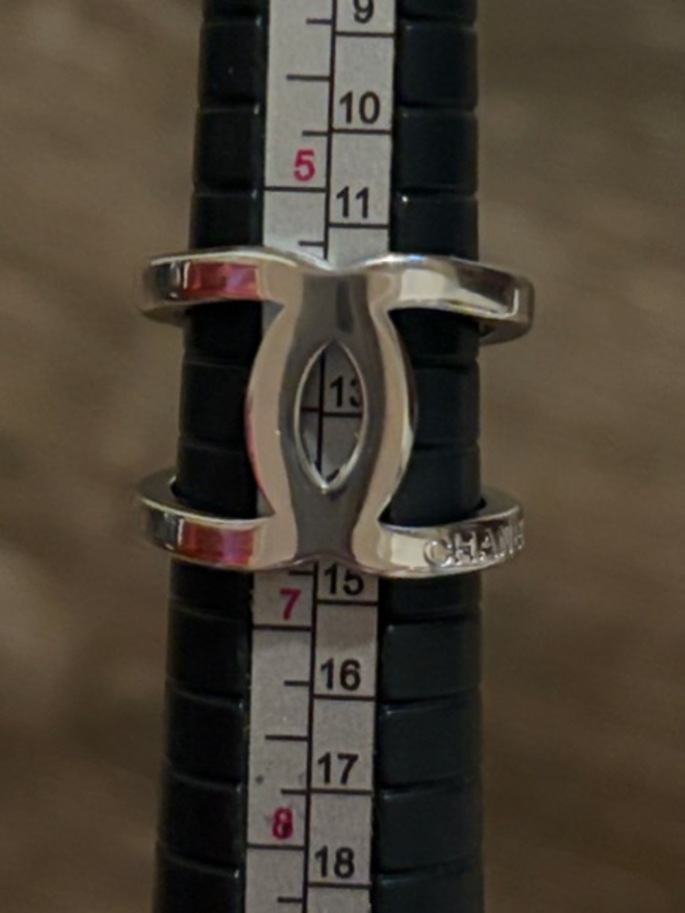🔗 (SIZE 6.5) CC open metal cuff RING 💅 - Picture 15 of 16